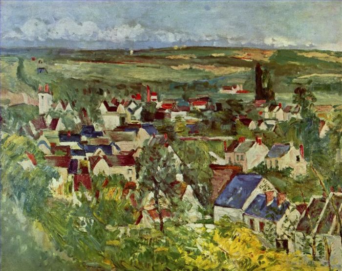 Paul Cezanne Ölgemälde - Ansicht von Auvers