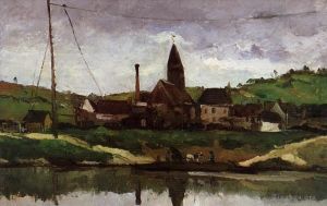 Paul Cezanne Werk - Blick auf Bonnieres