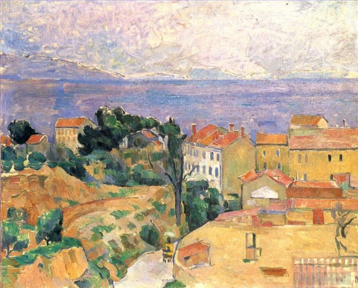 Paul Cezanne Ölgemälde - Blick auf L Estaque 2