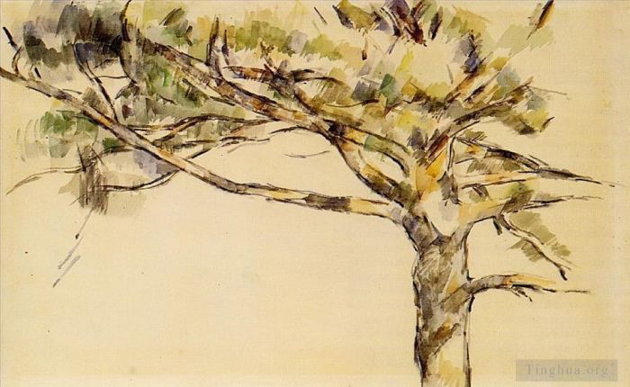 Paul Cezanne Andere Malerei - Große Kiefer