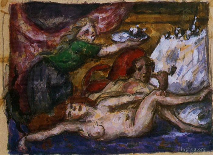 Paul Cezanne Andere Malerei - Der Rumpunsch