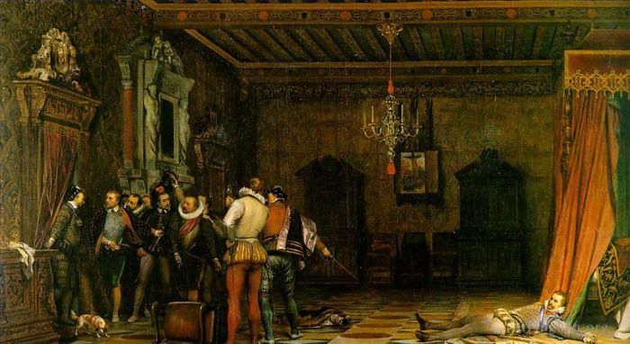 Paul Delaroche Ölgemälde - Ermordung 1834