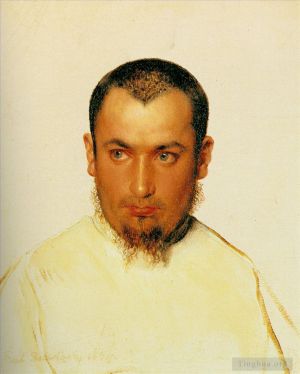 Paul Delaroche Werk - Kopf eines kamoldinischen Mönchs 183Hippolyte Delaroche