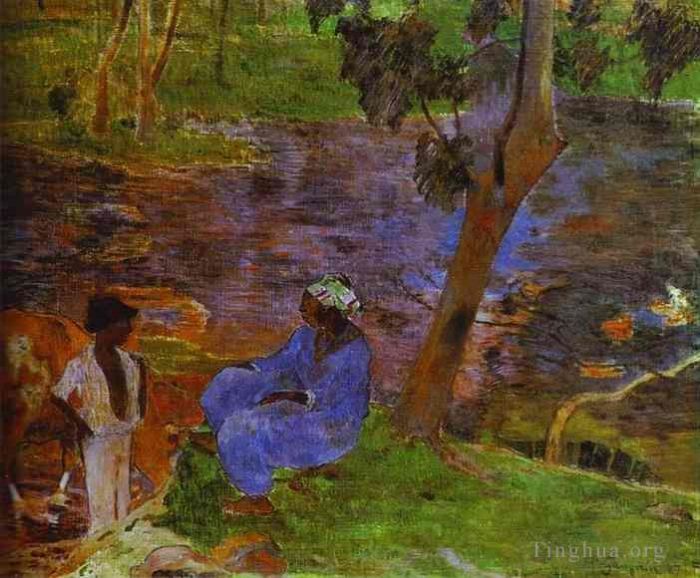 Paul Gauguin Ölgemälde - Am Teich