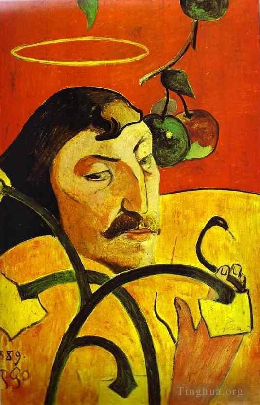 Paul Gauguin Ölgemälde - Karikatur-Selbstporträt