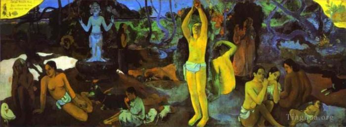 Paul Gauguin Ölgemälde - Woher kommen wir? Wer sind wir? Wohin gehen wir?