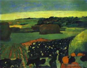 Paul Gauguin Werk - Heuhaufen in der Bretagne