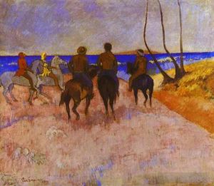 Paul Gauguin Werk - Reiter am Strand