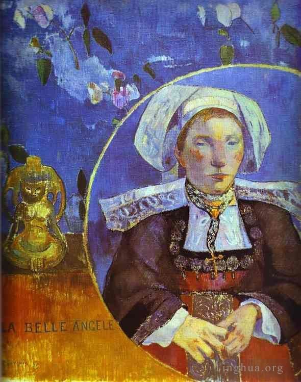 Paul Gauguin Ölgemälde - La Belle Angele Porträt von Madame Satre