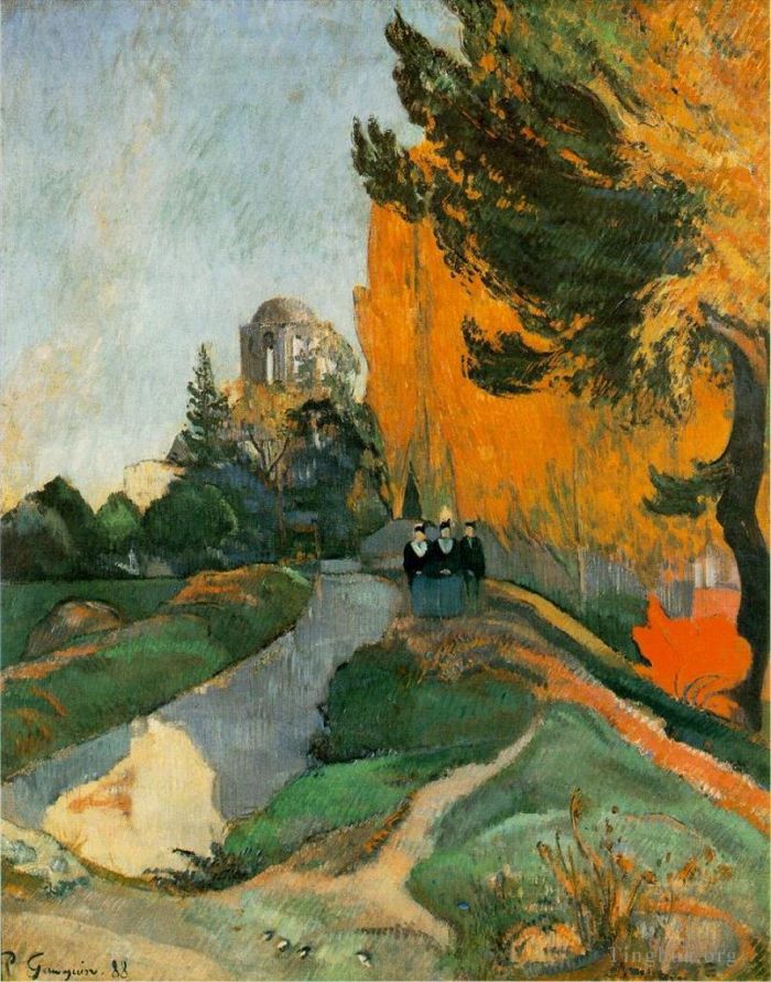 Paul Gauguin Ölgemälde - Les Alyscamps Arles