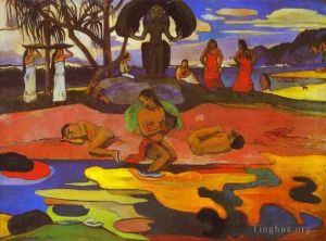 Paul Gauguin Werk - Tag des Gottes (Mahana No Atua)