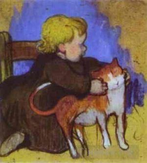Paul Gauguin Werk - Mimi und ihre Katze