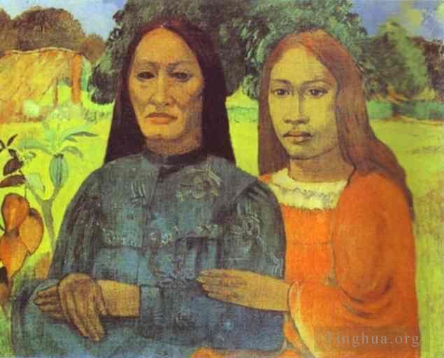 Paul Gauguin Ölgemälde - Mutter und Tochter