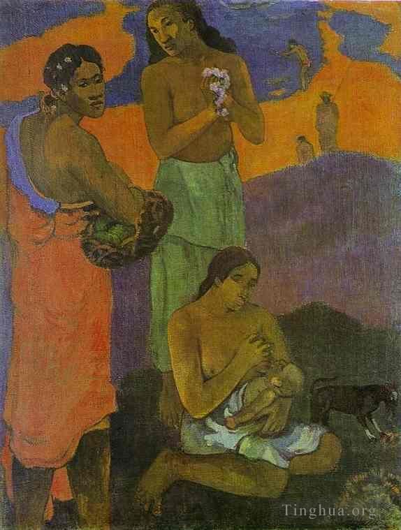 Paul Gauguin Ölgemälde - Mutterschaftsfrauen am Ufer