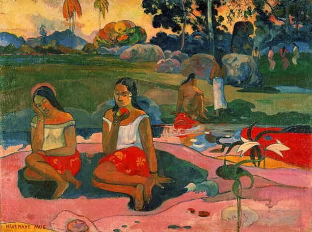 Paul Gauguin Ölgemälde - Nave Nave Moe Miraculous Source