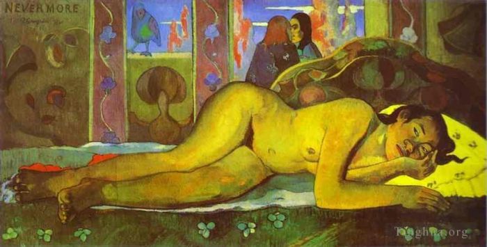 Paul Gauguin Ölgemälde - Nie mehr, O Taiti