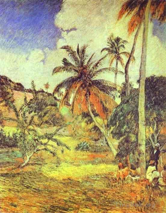 Paul Gauguin Ölgemälde - Palmen auf Martinique