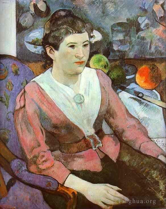 Paul Gauguin Ölgemälde - Porträt einer Frau mit Cezanne-Stillleben