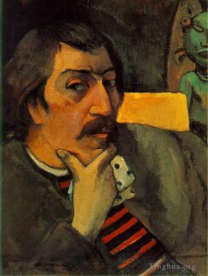 Paul Gauguin Werk - Porträt des Künstlers mit dem Idol