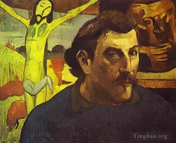 Paul Gauguin Ölgemälde - Selbstporträt mit gelbem Christus