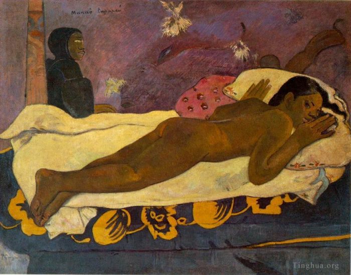 Paul Gauguin Ölgemälde - Manaò tupapaú