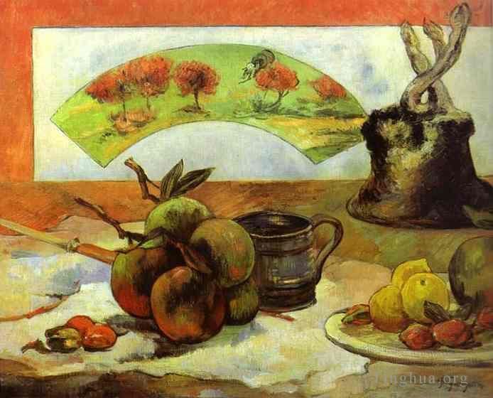 Paul Gauguin Ölgemälde - Stillleben mit Fächer