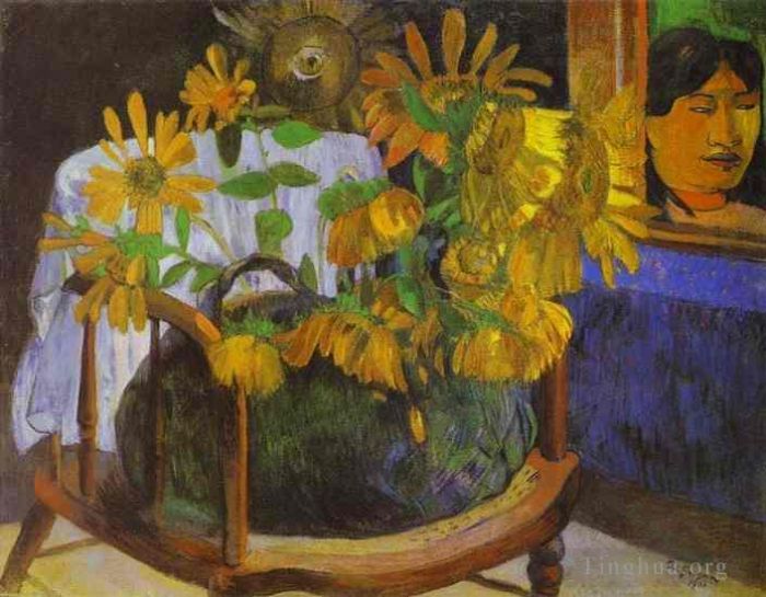Paul Gauguin Ölgemälde - Sonnenblumen
