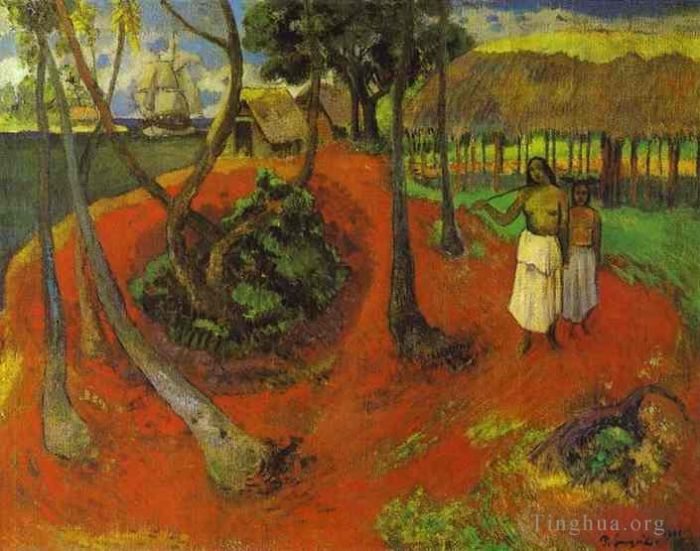 Paul Gauguin Ölgemälde - Tahitianische Idylle