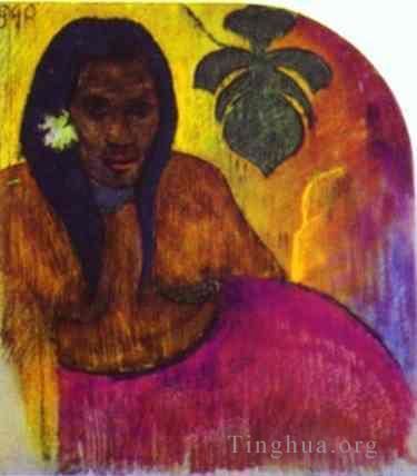 Paul Gauguin Ölgemälde - Tahitianische Frau c