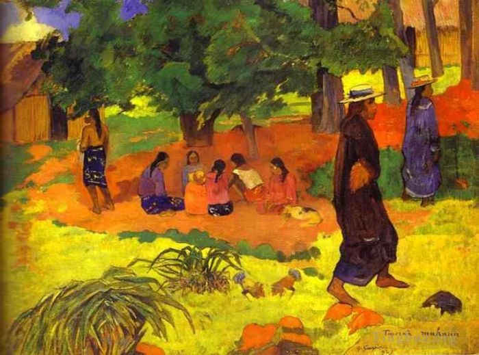 Paul Gauguin Ölgemälde - Taperaa Mahana