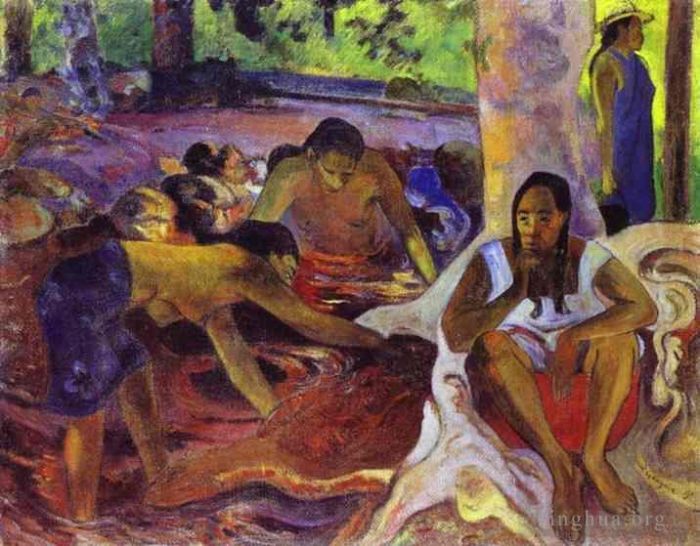 Paul Gauguin Ölgemälde - Die Fischerinnen von Tahiti