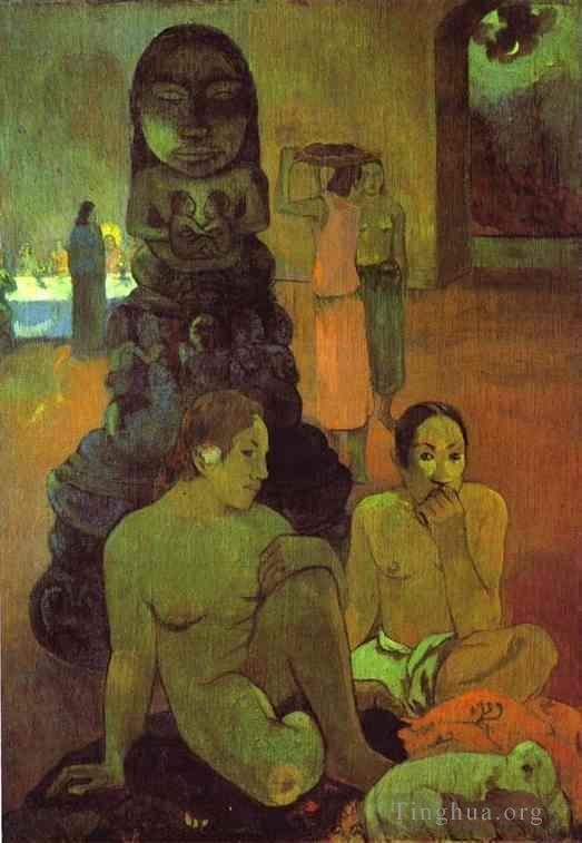 Paul Gauguin Ölgemälde - Der große Buddha