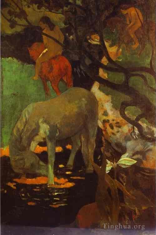 Paul Gauguin Ölgemälde - Das weiße Pferd