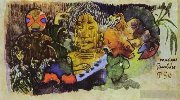 Paul Gauguin Andere Malerei - Barbare Musik