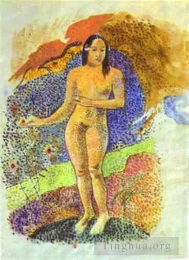 Paul Gauguin Andere Malerei - Tahitianische Eva ca