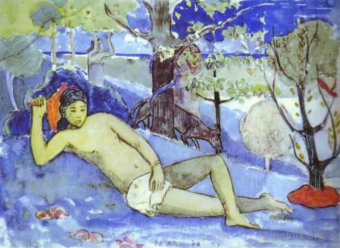 Paul Gauguin Andere Malerei - Te Arii Vahine Königin