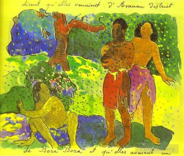 Paul Gauguin Andere Malerei - Die Boten von Oro