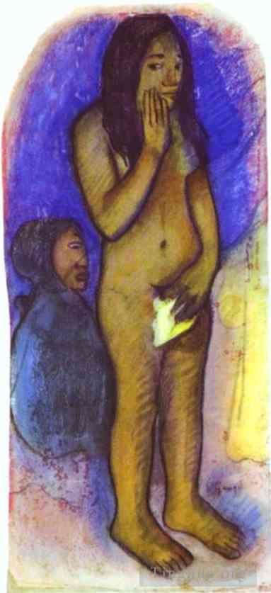 Paul Gauguin Andere Malerei - Worte des Teufels c