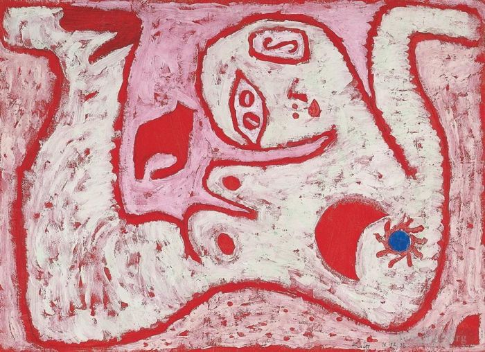 Paul Klee Ölgemälde - Eine Frau für Götter