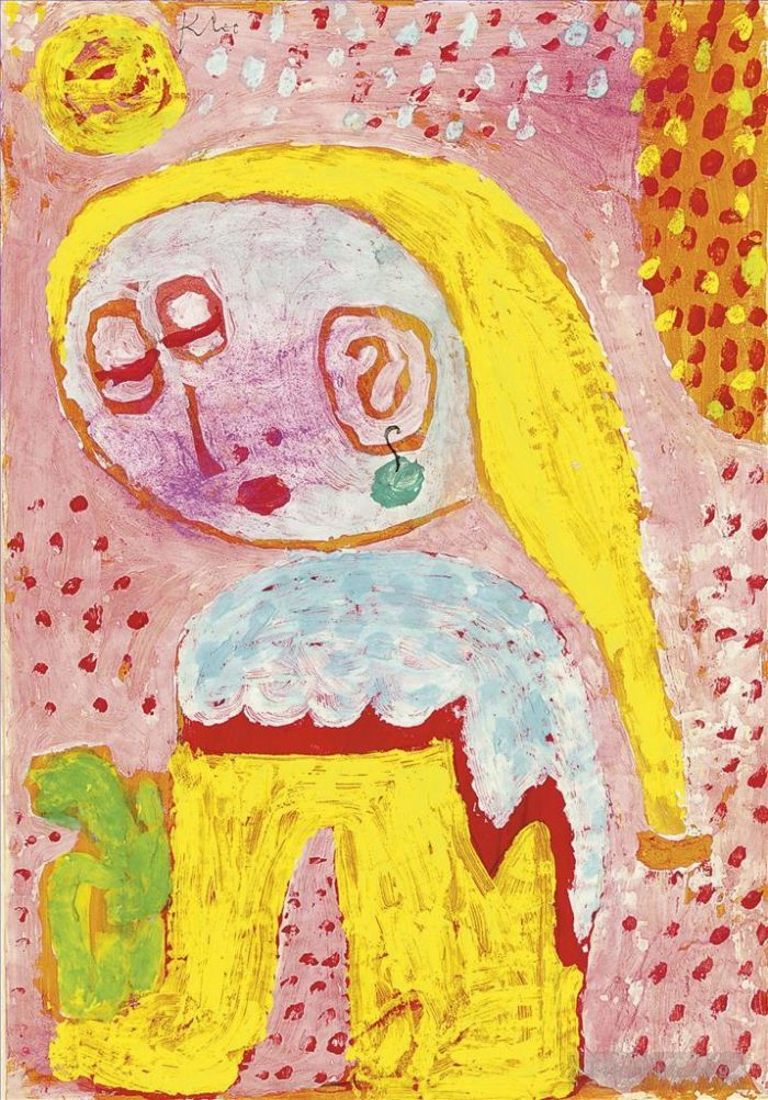 Paul Klee Ölgemälde - Magdalena vor dem Konverter