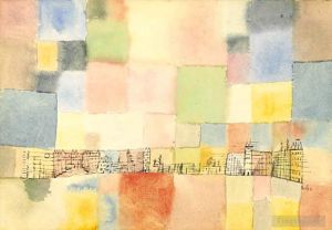 Paul Klee Werk - Neuer Stadtteil in M