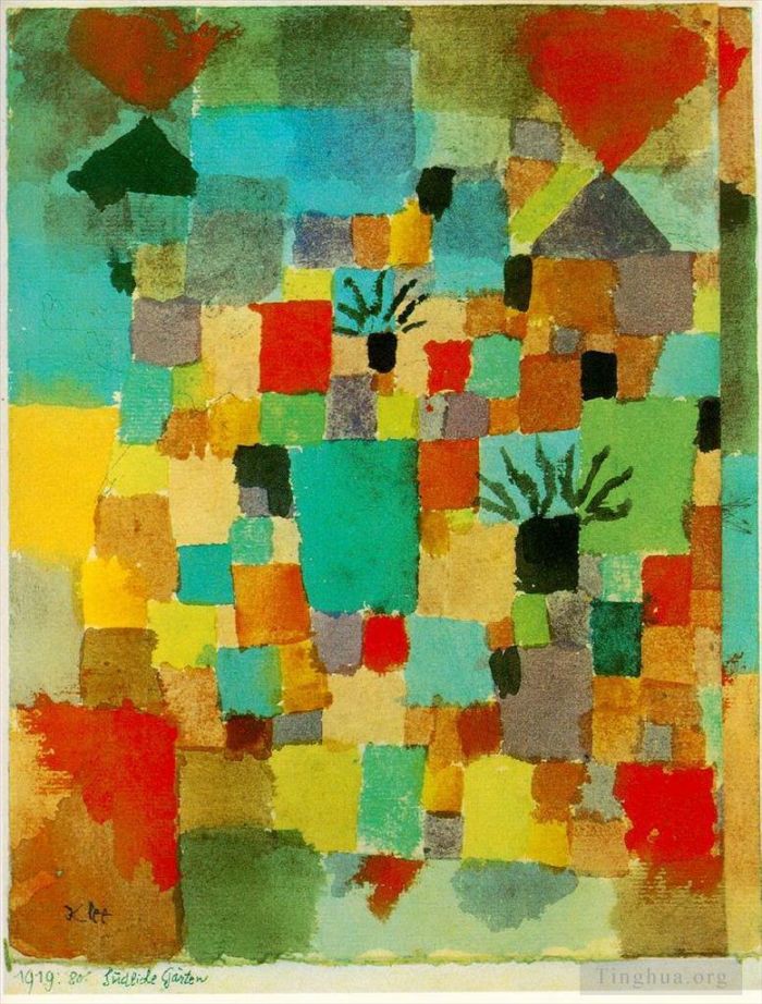 Paul Klee Ölgemälde - Südtunesische Gärten