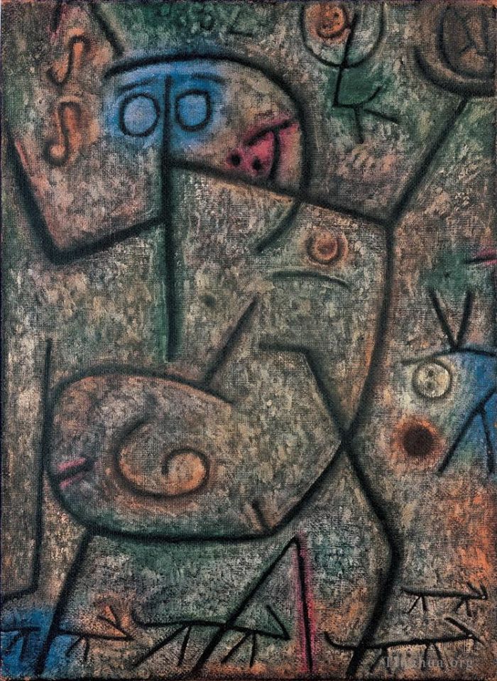 Paul Klee Ölgemälde - Die Gerüchte