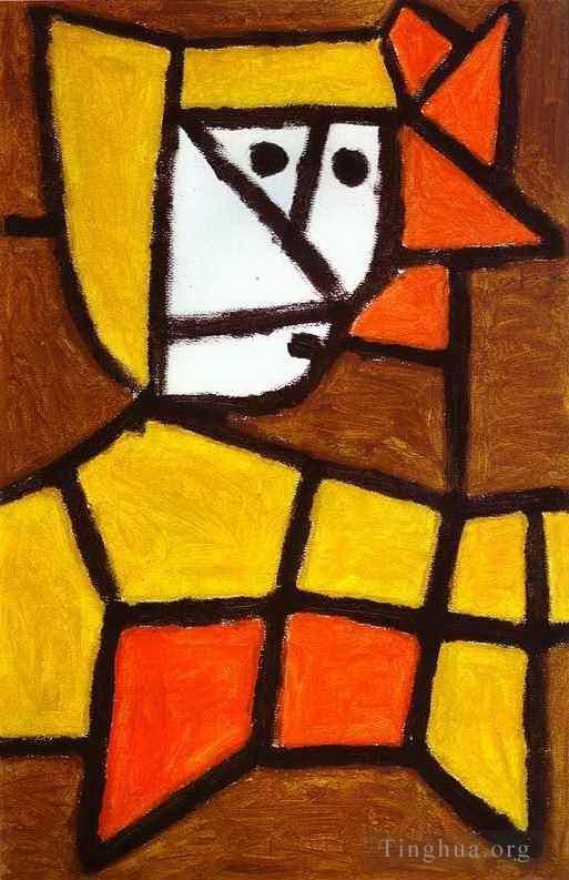 Paul Klee Ölgemälde - Frau im Bauernkleid