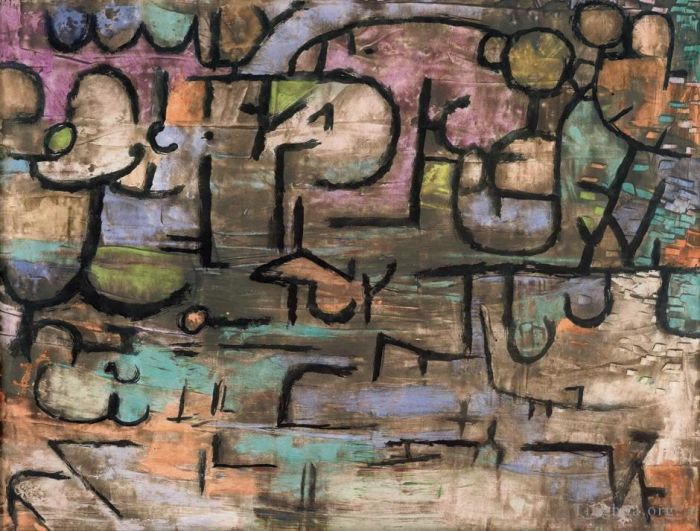 Paul Klee Ölgemälde - Nach den Überschwemmungen
