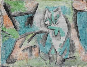 Paul Klee Werk - Eine Art Katze