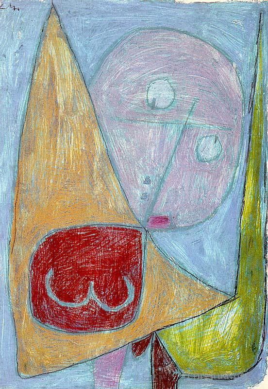 Paul Klee Andere Malerei - Engel immer noch weiblich
