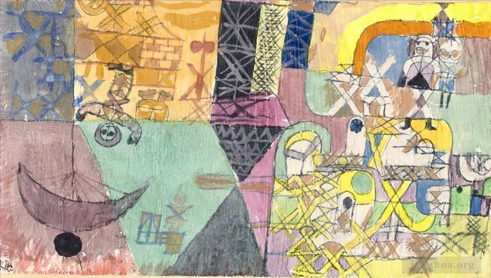 Paul Klee Andere Malerei - Asiatische Entertainer
