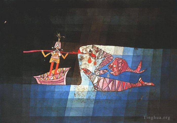 Paul Klee Andere Malerei - Kampfszene aus der komischen, fantastischen Oper
