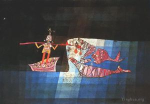 Paul Klee Werk - Kampfszene aus der komischen, fantastischen Oper